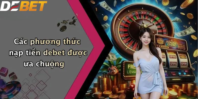 Nạp Tiền DEBET: Hướng Dẫn Nạp Vốn Nhà Cái Nhanh Chóng 3 Các phương thức nạp tiền DEBET được ưa chuộng
